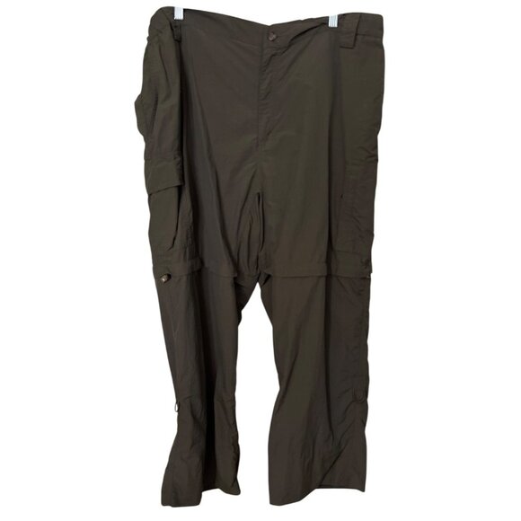 Canyon Creek Green Convertible Nylon Cargo Pants Mens 2X Outdoor Hiking Gorpcore - Picture 1 of 11